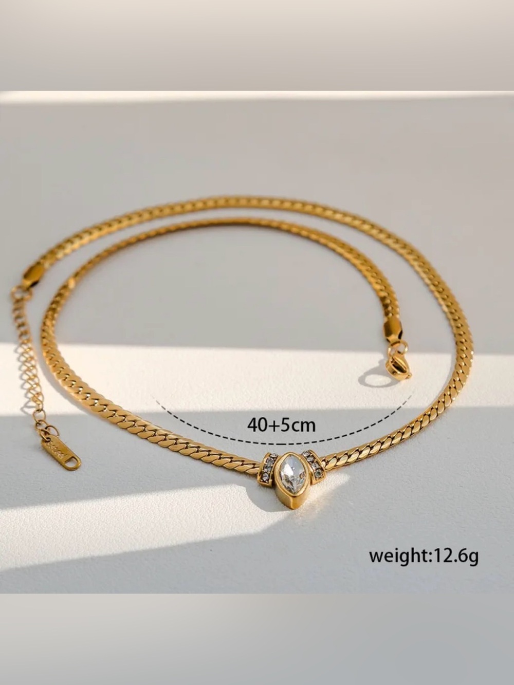 MODERN JEWELRY-Gold Women's Chain Necklace